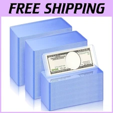 600 Pcs Transparent Currency Sleeves Protector Case