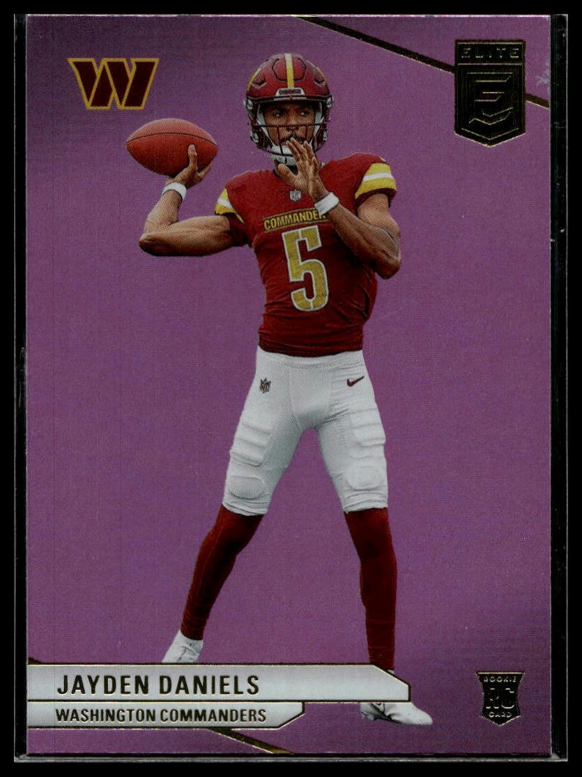 2024 Donruss Elite #165 Jayden Daniels Pink Rookie RC