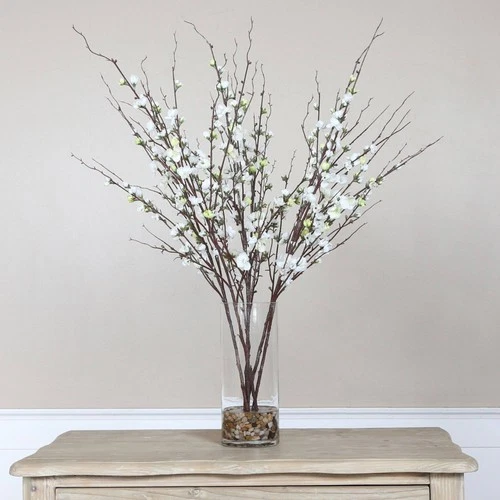 Uttermost Quince Blossoms Silk 36" High Faux Flower in Vase - Picture 1 of 2