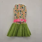 Vintage 1968 FRANCIE Pak Slightly Summery Green Dress With Barbie Floral Print