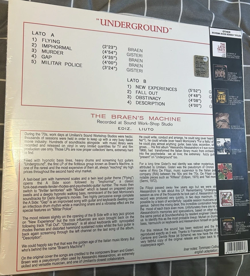 The Brean’s Machine - ‘Underground’ LP + bonus CD / Special Edition From Schema Foto 4 de 4