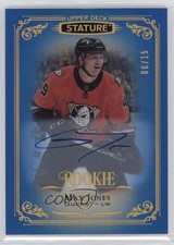 2019-20 Upper Deck Stature Rookies Blue Auto 6/15 Max Jones #196 Auto 2s2