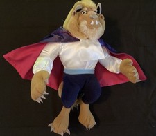 Disney  s Beauty and the Beast The Beast Plush Stuffed Animal Toy w/ Cape 1992