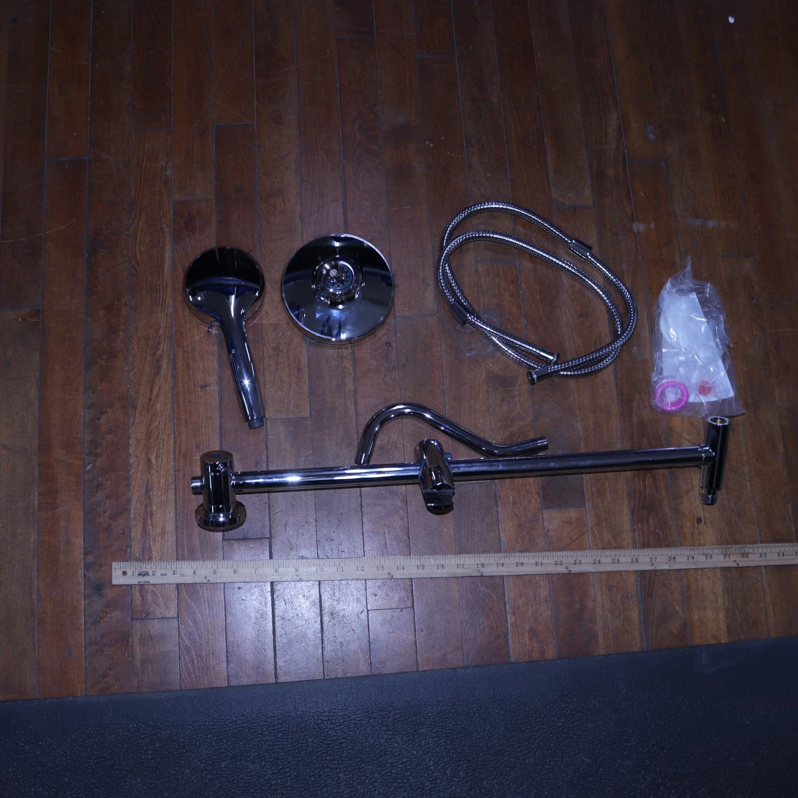 5-Spray Wall Mount Shower Head and Handheld Shower Head 1.8 GPM A-9H-7805-C
