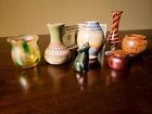 Collection of miniature vases, bowls, figures, vintage murano glass