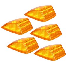 17 Led Clear Lens Cab Marker Top Clearance Roof Lights Assembly Replacement