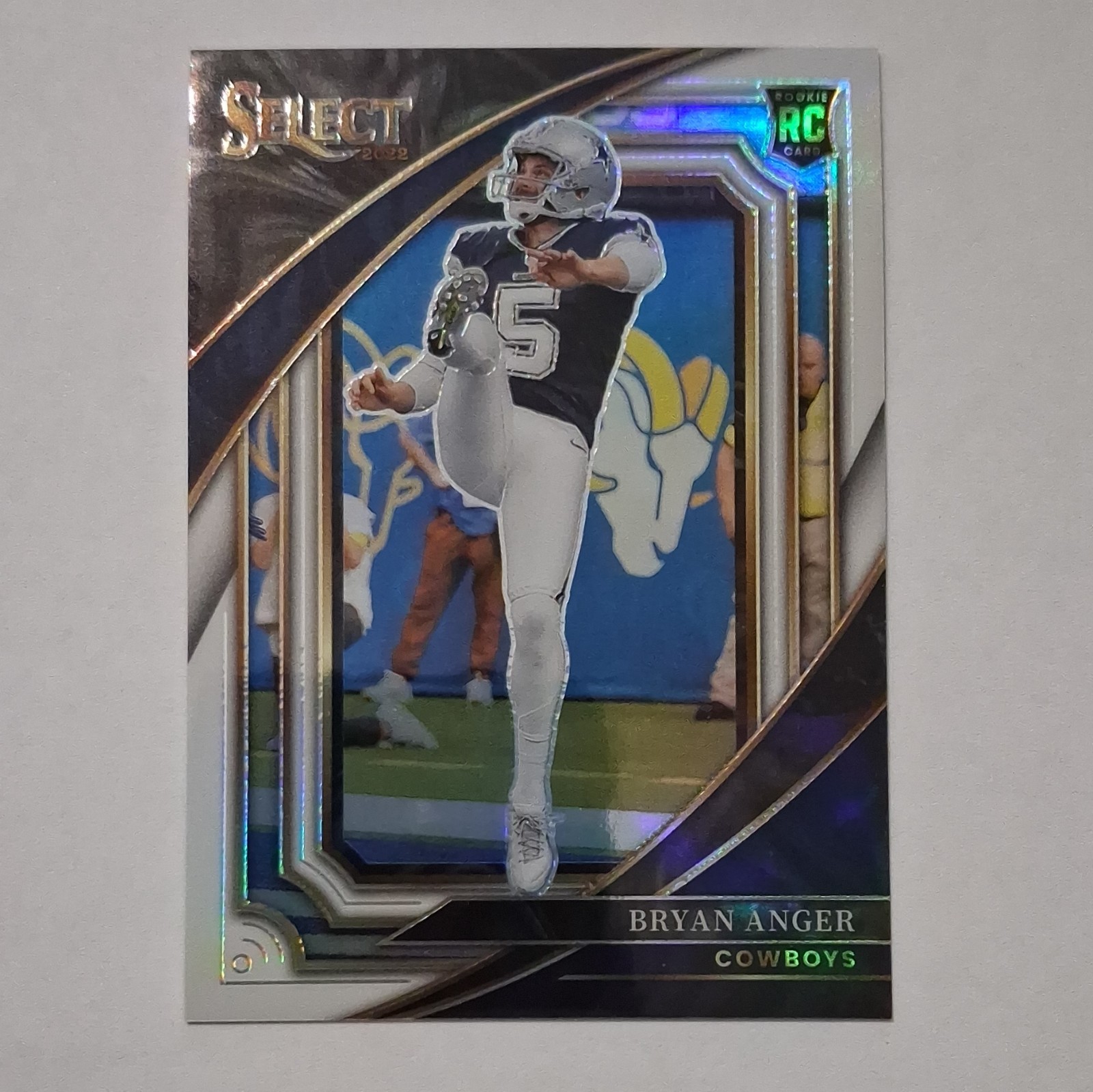 🤠 Panini 2022 Select /35 Bryan Anger Cowboys Suite Level White Prizm RC #390 🤠