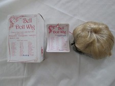 Vintage Bell Doll Wig Baby Pauli 11-12 Box Tag Dollmaker Estate Blonde Short