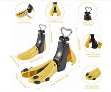 Yellow Professional Boot Shoe Stretcher Adjustable Width Length for Wide Feet