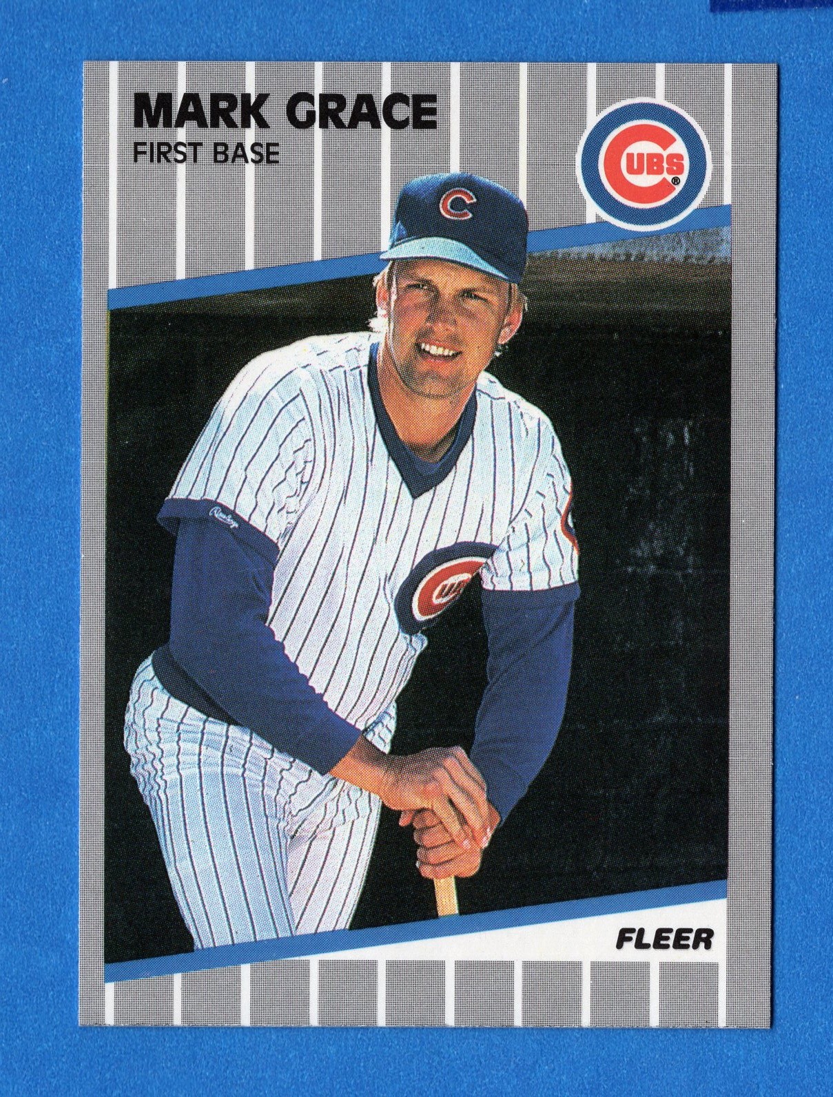 1989 Fleer #426 Mark Grace