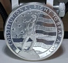 2 oz .999 Fine Silver Second Amendment Round See Pictures