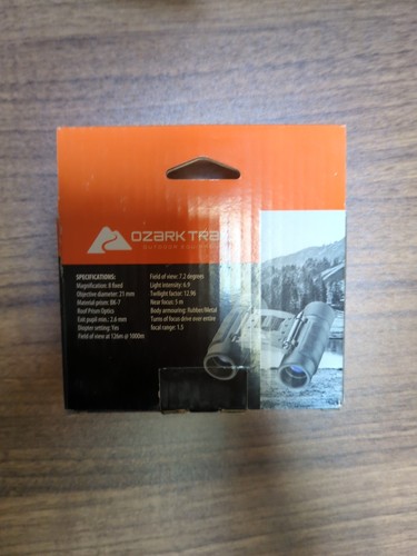 Ozark Trail 8x21 Compact Mini Binoculars With Case new in box - Picture 3 of 5