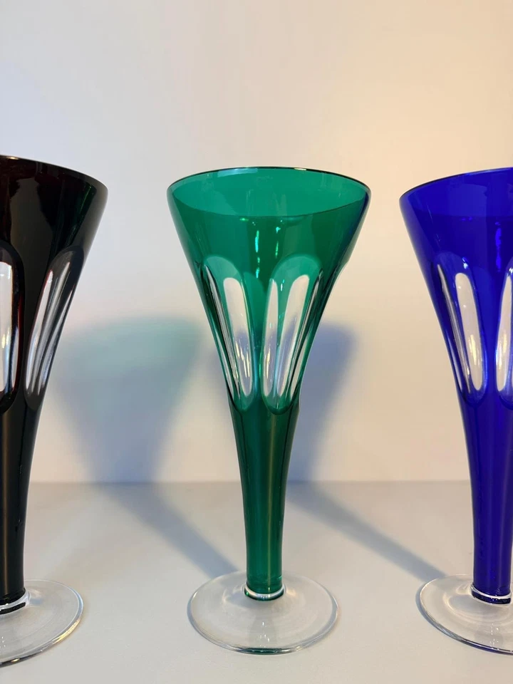 6 verres Couleur en cristal - Photo 2/4