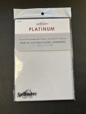 Spellbinders PL-101 Pair Of Platinum Cutting Plates, Standard 6 1/8 x 8 3/4 