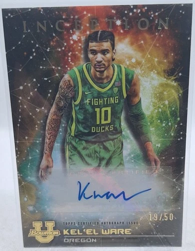 KEL'EL WARE 2022-23 BOWMAN U INCEPTION PRIMORDIAL PROSPECT GOLD #19/50 AUTOGRAPH
