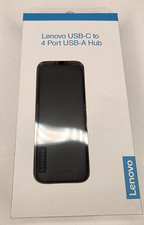 Lenovo USB-C To 4 Port USB-A Hub 4X90X21427 Laptop PC Adapter Black USB 3.0 NEW