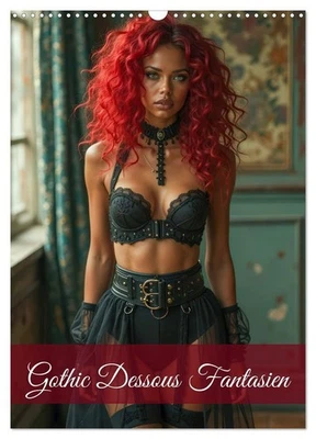 CALVENDO, CALVENDO Gothic Dessous Fantasien (Wandkalender 2026 DIN A3 hoch), CALVENDO Monatskalende