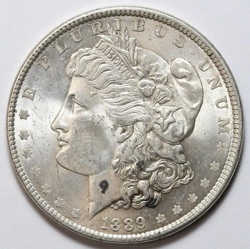 1889 $1 Morgan Silver Dollar Uncirculated - RAW - Lustrous / Great Coin