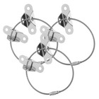 3 Sets Metal Furniture Wall Anchors Kit for Fall Prevention Device