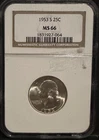 1953-S 25C Silver Washington Quarter - NGC MS66