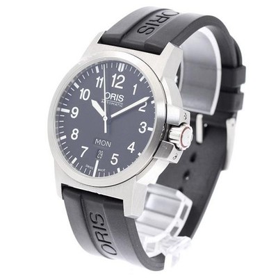 Oris BC3 Advanced 7641-41 41mm SS Black Dial Automatic Day-Date Watch #C9954