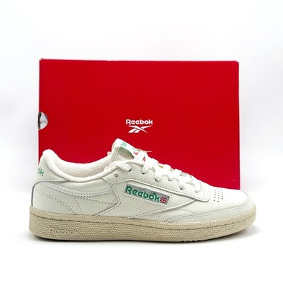 *NEW* UNISEX Reebok Club C 85 Vintage Shoes CHALK / PAPER WHITE (100000317)  