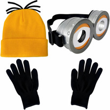 3Pcs Halloween Costumes Accessories for Men Women Adult Cosplay, Goggles Glas...