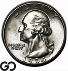 1954-S Washington Quarter, Lustrous Solid Gem BU++