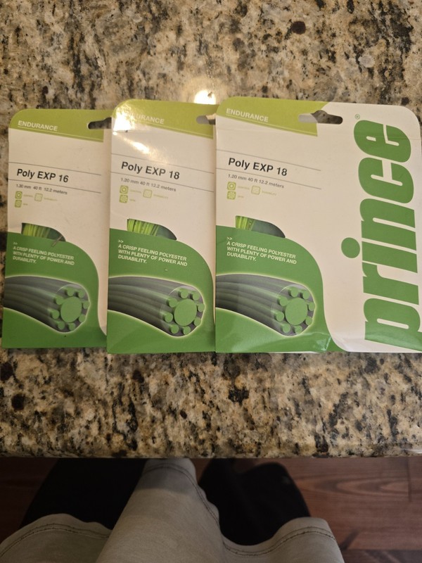 Prince Poly EXP 16 & 18 Endurance Tennis Racquet Strings MPN 756322