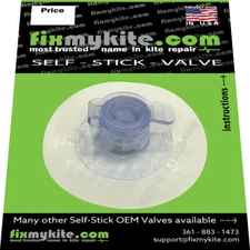 FixMyKite Self Stick 11mm Deflate Dump Kiteboarding Kite Bladder Repair Valve