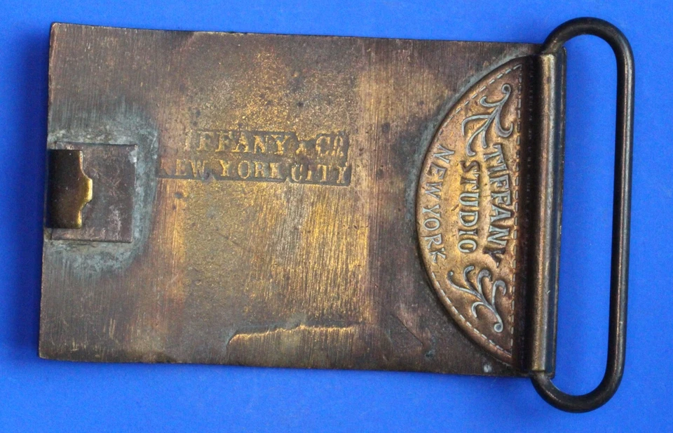 Vintage brass buckle, Union & Central Pacific to California, 2" belt **[29880] - image 2 of 2