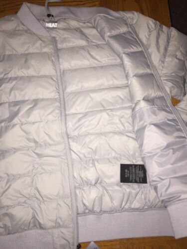 MENS LARGE 32 Degrees Heat Down Jacket Weather resistance GREY Full ZIP NEW - Picture 2 of 6