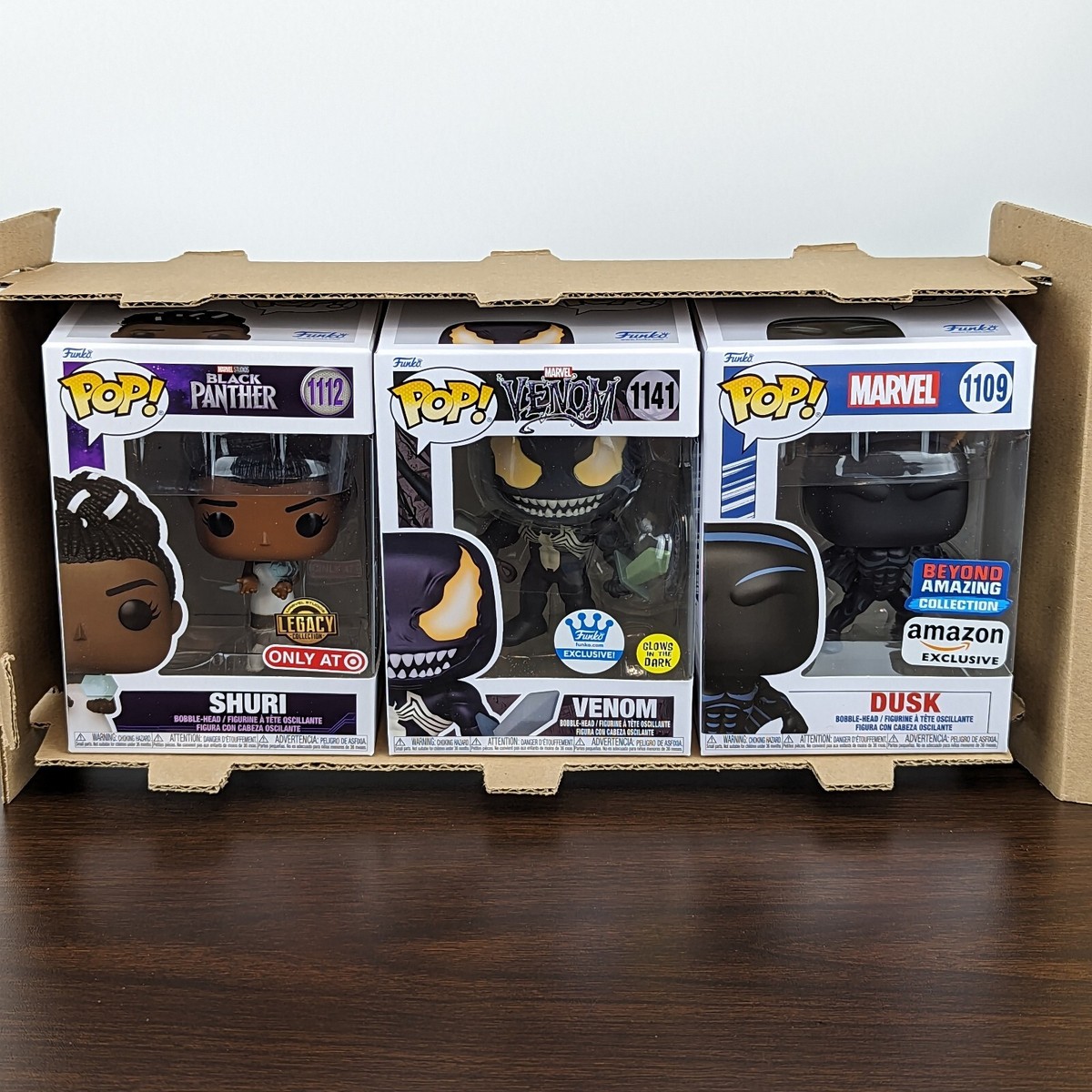 Funko Pop VENOM #1141 GITD Mystery Box 3 Pack - Venom 1141 Shuri