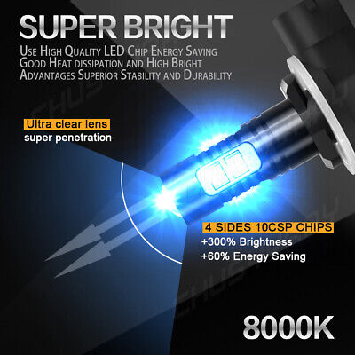 2X LED Headlight Bulb For Polaris Sportsman 800 850 1000 XP SP 8000K