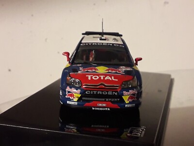 Miniature IXO 1/43 Citroën C4 WRC - Loeb Vainqueur Rallye Argentine 2008 - Ref RAM321