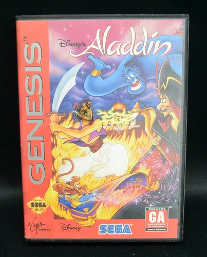 Vintage Disney's Aladdin Sega Genesis Game With Case
