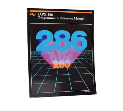 Vintage Computer Manual 1983 iAPX 286 Programmer's Reference Manual Blue