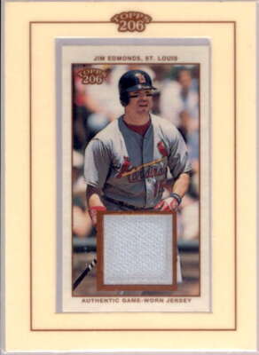 Jim Edmonds Uni Card 2002 Topps 206 Relics #JE3 | eBay