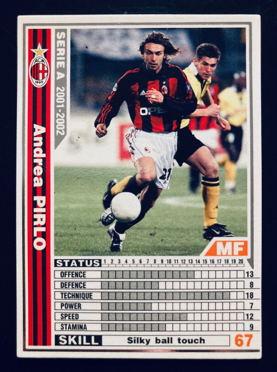 2001-02 Panini WCCF Serie A Clubs # 155 Andrea Pirlo AC Milan card