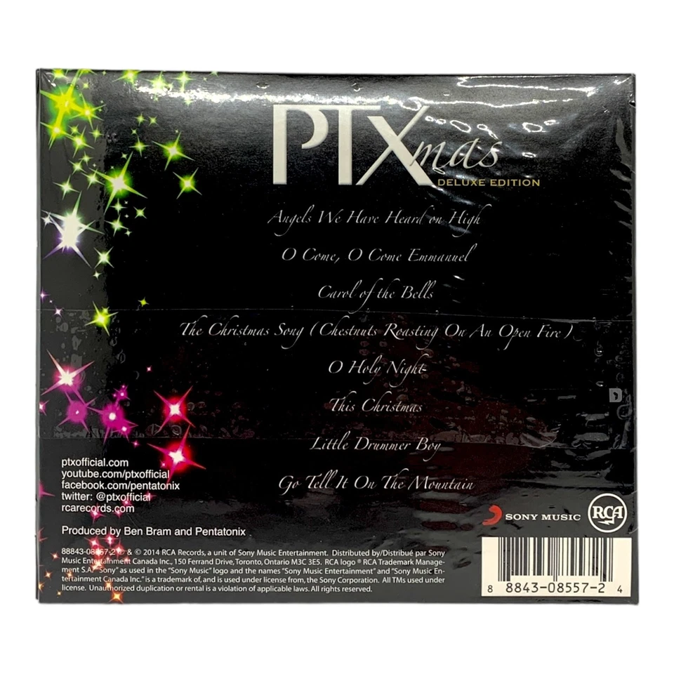 Pentatonix PTXmas Deluxe Edition (CD, 2014, Digipak) Christmas Vocal Pop SEALED! - Image 2 of 4