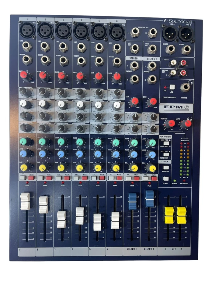 Soundcraft EPM6 6-Channel Multi-Format Mixer - Image 3 of 4