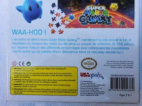 Super Mario Bros Galaxy Nintendo NES Collector&rsquo;s Puzzle 550 piece 18" x 24" CIB