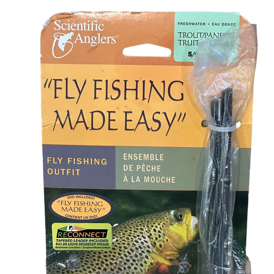 Полный комплект для ловли форели Scientific Anglers 9 футов 5/6 ВЕС С КАТУШКОЙ и многое другое - Изображение 3 из 4