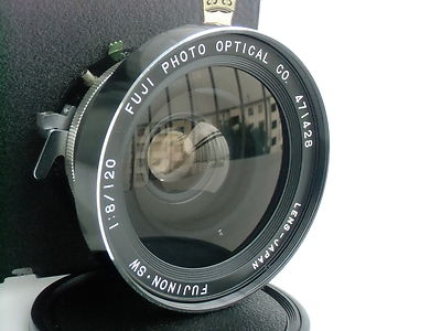 Fujinon (Fuji) SW 120mm/ f 8.0 lens, Seiko shutter, WISTA