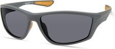 Timberland TBA9272 20D Gray Polarized Wrap Sport Sunglasses Frame 64-16-135