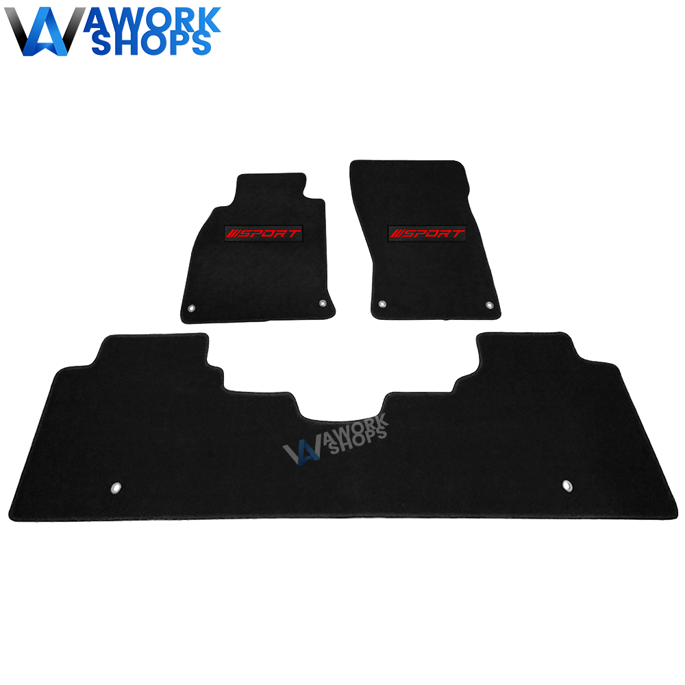 For 1113 Infiniti M37 Sedan Nylon Black Floor Mats Carpet Front Rear w