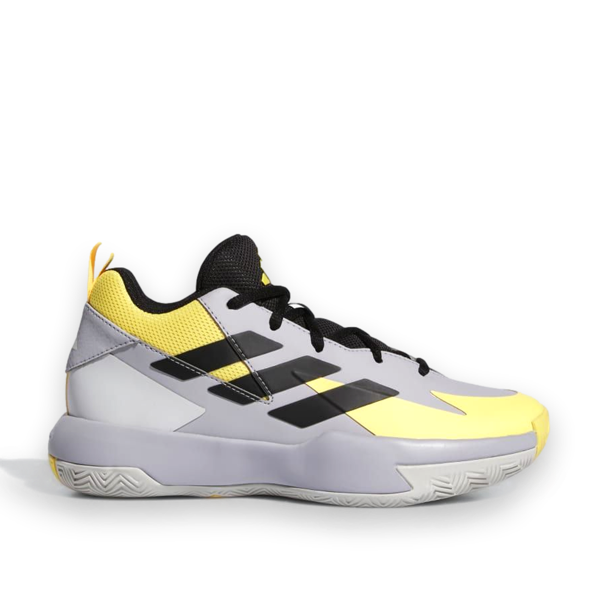 adidas Em Up Select Kids Grey Yellow Youth Basketball Sport Sneakers IG6640