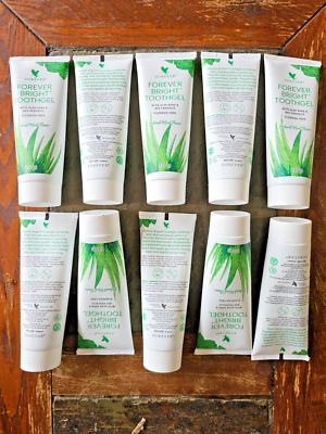 10 PACK Forever Bright Toothgel Fluoride Free 4.6 Oz Free Shipping