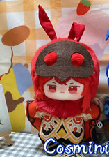Genshin Impact Diluc 20cm Plush Doll Dress up Stuffed Toy Anime Plushie Game