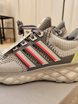 Adidas Ultra Boost Web DNA - Grey Crystal White Turbo (Size 9.5)
